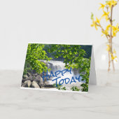 Happy Todayグリーティングカード カード (黄色い花)