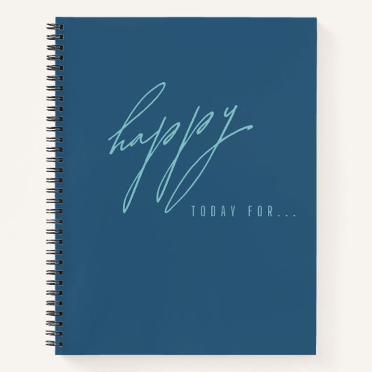 happy.today for.notebooks & Ressibilance Journals ノートブック (正面)