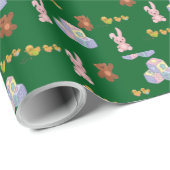 Happy Toddler Birthday forest green ラッピングペーパー (ロールコーナー)