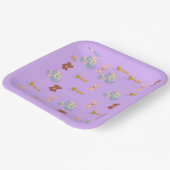 Happy Toddler Birthday pale purple ペーパープレート (傾斜あり)