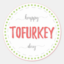 「Happy tofurkey day」ラベル