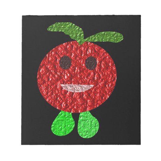 Happy Tomatoメモ帳 ノートパッド (正面)