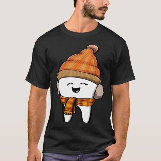 Happy Tooth fall Brush Them All Funny Milk Teeth F Tシャツ (正面)