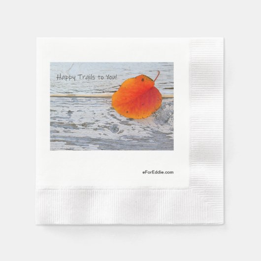 Happy Trails 縁ありカクテルナプキン (正面)