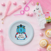 Happy Train boy birthday plate ペーパープレート (パーティー)