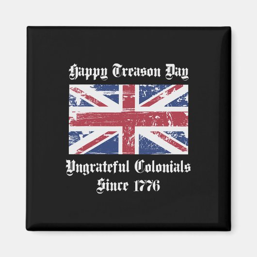 Happy Treaton Day Ungrady Colonialsシャツ4th O マグネット (正面)