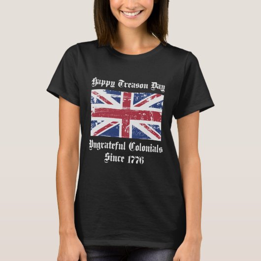 Happy Treaton Day Ungrady Colonialsシャツ4th O Tシャツ (正面)