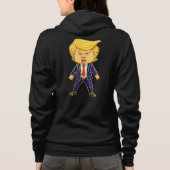 Happy Trump, Funny Trump Meme Angry Trump Pop Art パーカ (裏面)