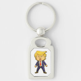 Happy Trump Lapel Pin Chibi Cartoon Funny Meme Pop キーホルダー