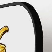 Happy Trump Lapel Pin Chibi Cartoon Funny Meme Pop ピックルボールラケット (左詳細)