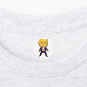 Happy Trump Lapel Pin Funny Trump Meme Cartoon Art ラベル (貼付)