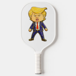 Happy Trump Lapel Pin Meme Angry Trump Pop Art ピックルボールラケット