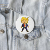 Happy Trump Pin Meme Angry Trump Pop Art 缶バッジ (インサイチュ)