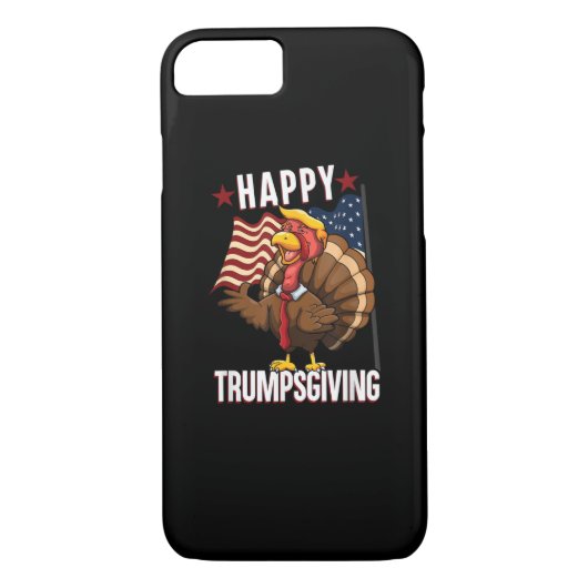 Happy Trumpsgiving Funny Thanksgiving Turkey Trump Case-Mate iPhoneケース (裏面)