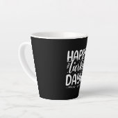 Happy Turkey Day カフェラテマグ (左アングル)