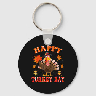Happy Turkey Day Shirt For Women Happy Thanksgivin キーホルダー