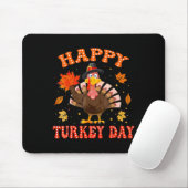 Happy Turkey Day Shirt For Women Happy Thanksgivin マウスパッド (マウス)