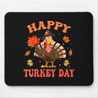 Happy Turkey Day Shirt For Women Happy Thanksgivin マウスパッド