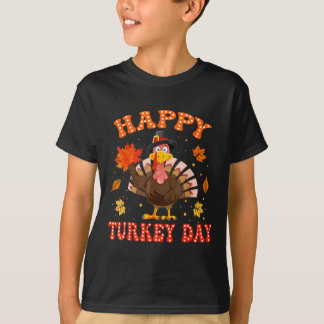 Happy Turkey Day Shirt For Women Happy Thanksgivin Tシャツ