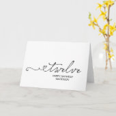 Happy Twelfth Birthday Turning Twelve Personalised カード (黄色い花)