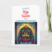 Happy Ugly Sweater | 十二月の第三金曜日 カード (正面)