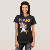 Happy Unicorn - カリ 名前 Tシャツ (正面フル)