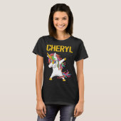 Happy Unicorn – シェリル名 Tシャツ (正面フル)