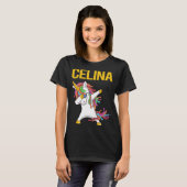 Happy Unicorn - Celina Name Tシャツ (正面フル)