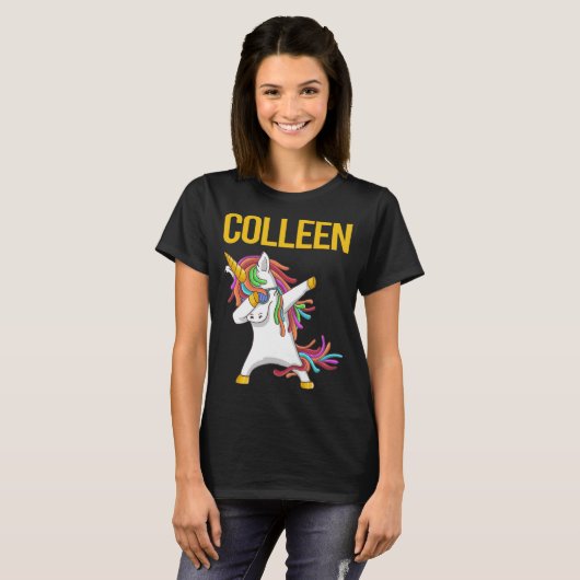 Happy Unicorn - Colleen Name Tシャツ (正面フル)