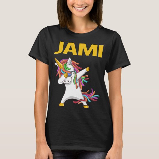Happy Unicorn - Jami Name Tシャツ (正面)