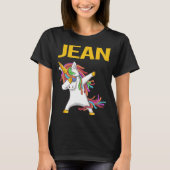Happy Unicorn - Jean Name Tシャツ (正面)