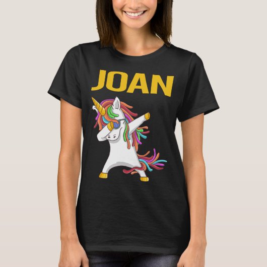 Happy Unicorn - Joan Name Tシャツ (正面)