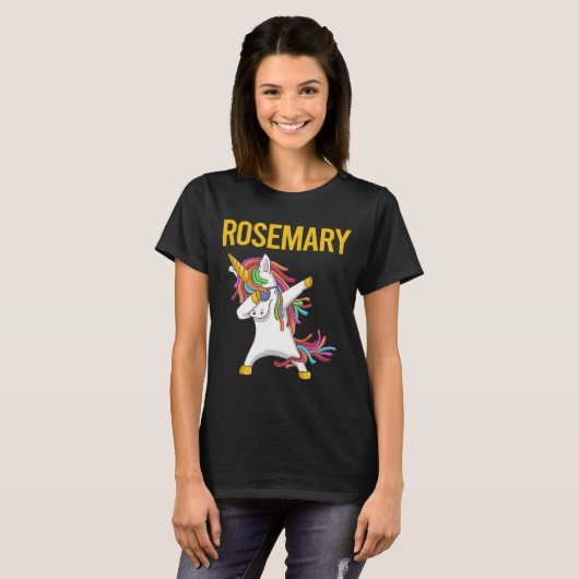 Happy Unicorn - Rosemary Name Tシャツ (正面フル)