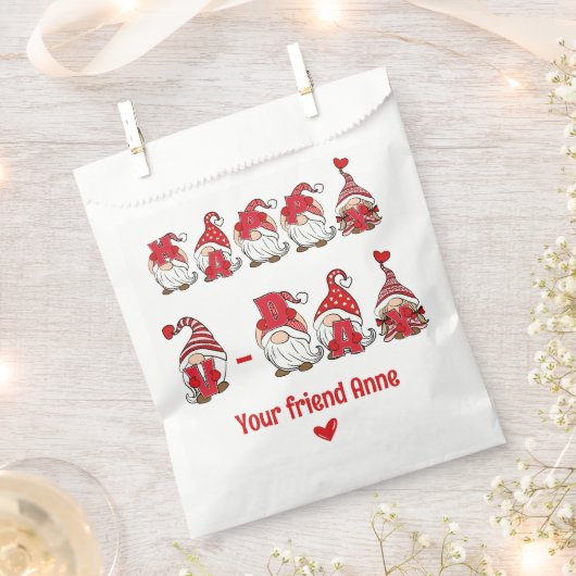 Happy V – デイ格言レタリング教室 フェイバーバッグ (クリップ留めされた状態)