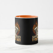 Happy V-Twin’s Day, Anti Valentine, Chopper Lovers マグカップ (中央)