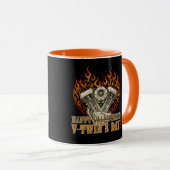 Happy V-Twin’s Day, Anti Valentine, Chopper Lovers マグカップ (正面右)