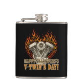 Happy V-Twin’s Day, antivalentine, Chopper Lovers フラスク (正面)