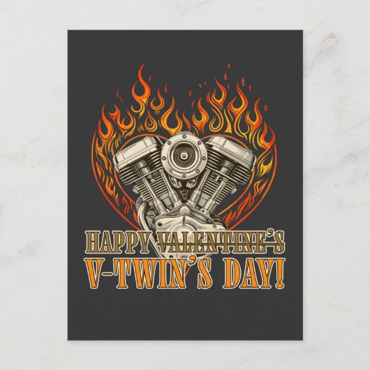Happy V-Twin’s Day for Chopper Lovers シーズンポストカード (正面)