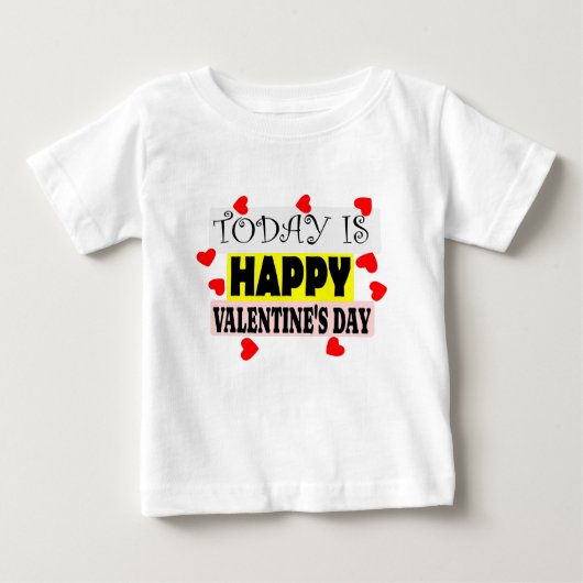 happy valantaine ベビーTシャツ (正面)