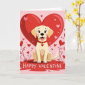 Happy valentine カード (黄色い花)