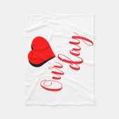 Happy Valentine Day フリースブランケット (正面)