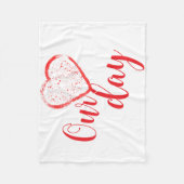 Happy Valentine Day フリースブランケット (正面)