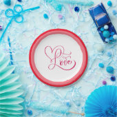 Happy Valentine Day ペーパープレート (パーティー)