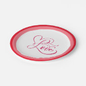 Happy Valentine Day ペーパープレート (アングル)