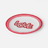 Happy Valentine Day ペーパープレート (アングル)