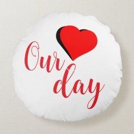 Happy Valentine Day ラウンドクッション