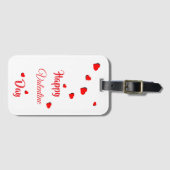 Happy Valentine Day  ラゲッジタグ (正面横)