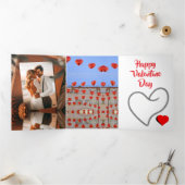 Happy Valentine Day 三つ折り招待状 (内部)