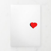 Happy Valentine Day 三つ折り招待状 (カバー)