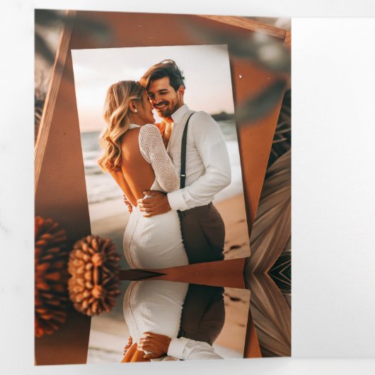 Happy Valentine Day 三つ折り招待状 (内部最初)